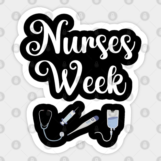 Nurses Week. Happy National Nurses Week Sticker by topsnthings